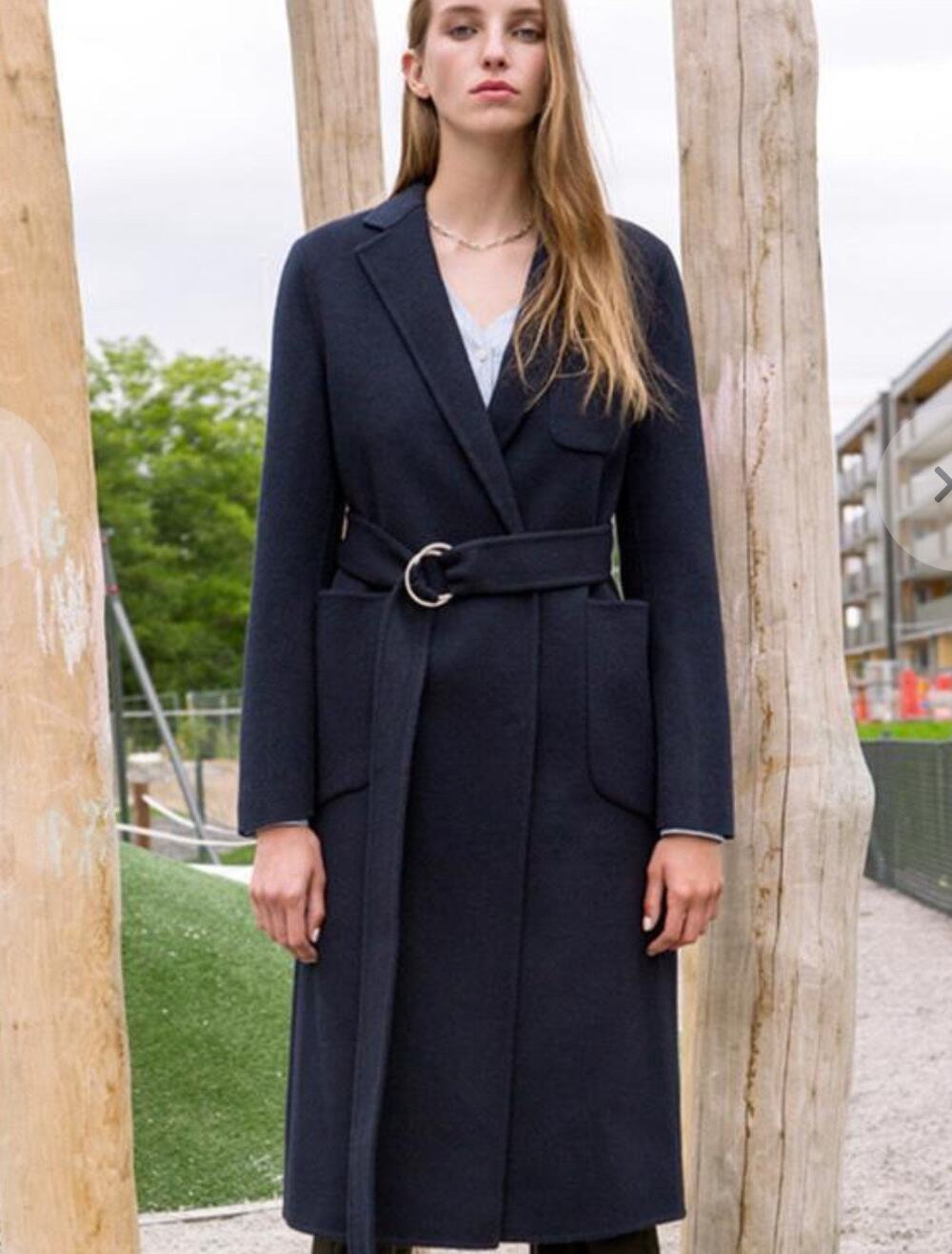 Andersson Bell Charlotte Womens Belted Wool Overcoat Size Small